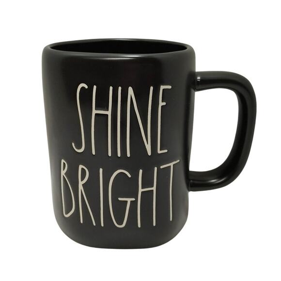 Rae Dunn Black LL "SHINE BRIGHT" Mug - Picture 2 of 2